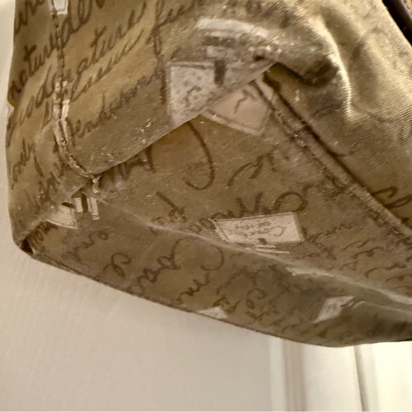 Coach Signature Brown and Tan Reversible Shoulder Bag - Picture 14 of 15